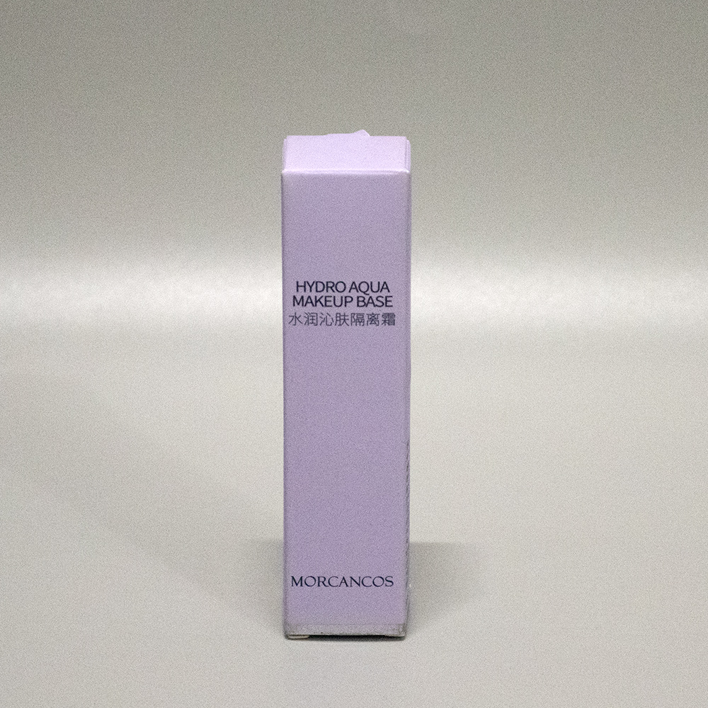 custom eco-friendly paper purple makeup base packaging box