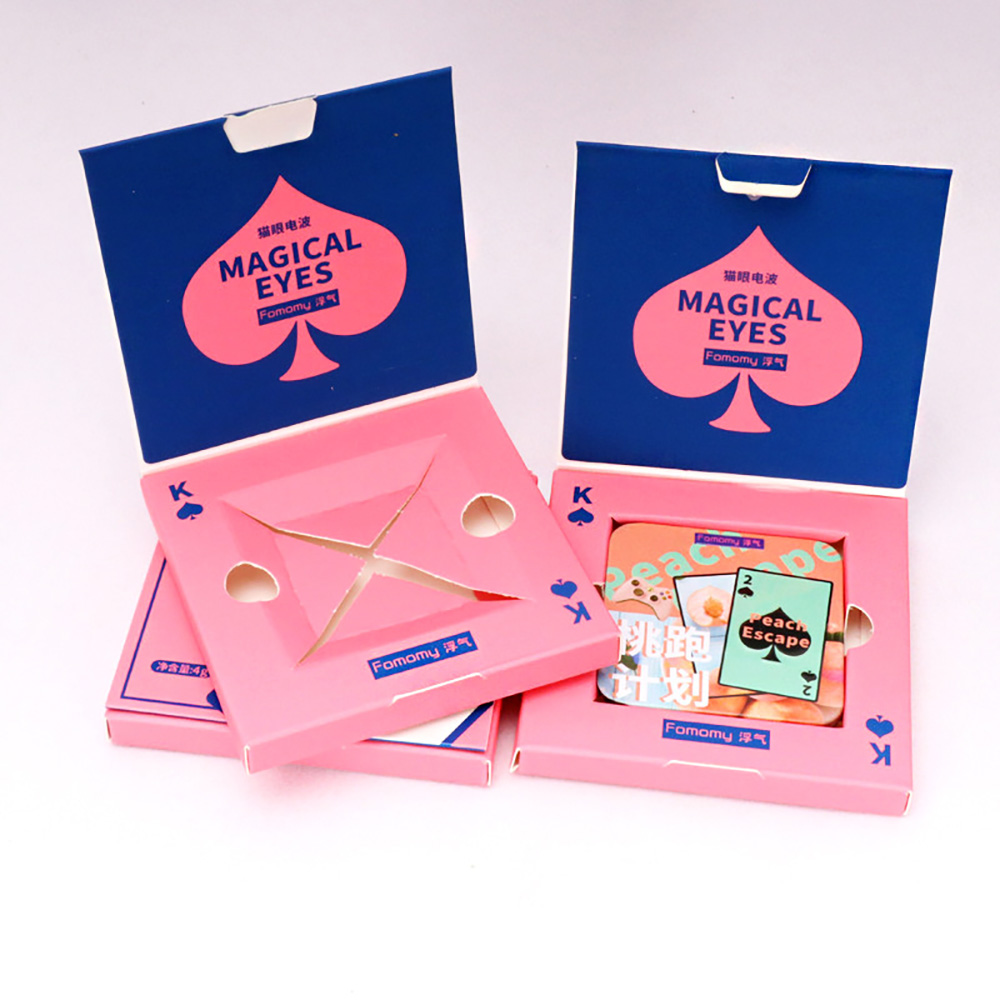 custom pink eye shadow paper packaging box