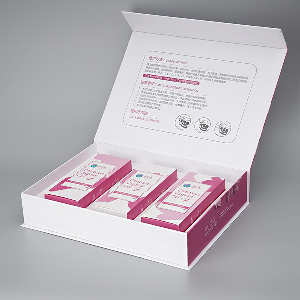 custom large cosmetic set magnetic gift packaging box