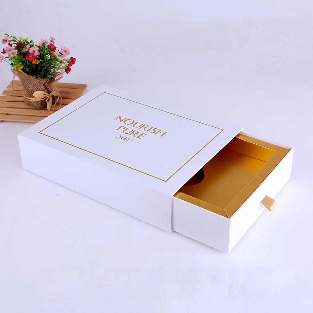Elegant Custom Rigid Sliding Drawer Box for Luxury Retail Packaging
