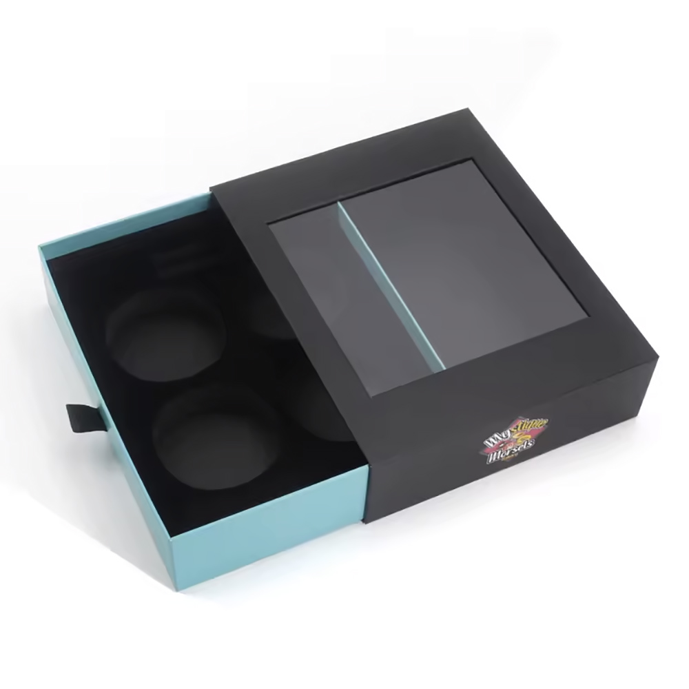Premium Black Window Boxes for Luxury Retail and Gift Packaging