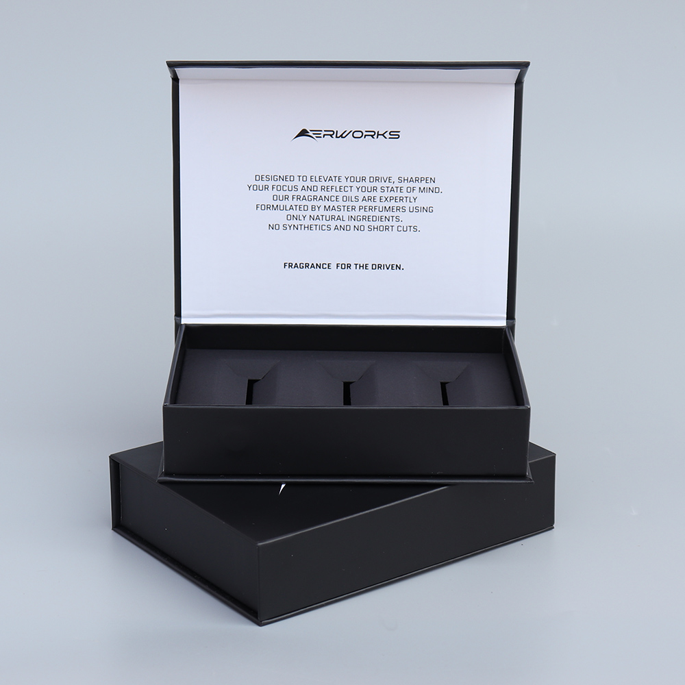 Custom Black Gift Box Magnetic Rigid Packaging for Premium Brand Retail
