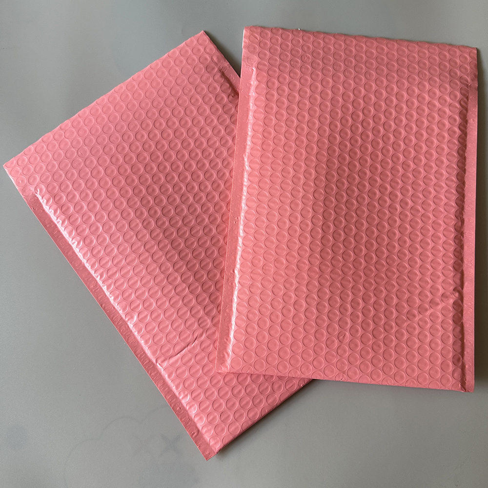 Vibrant Pink Poly Padded Envelopes with Self Sealing Protective Flap