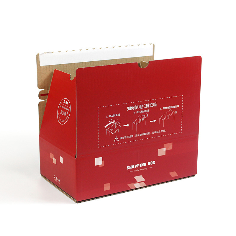 Direct Factory Corrugated Box Suppliers with Zip Open Mailer Solutions
