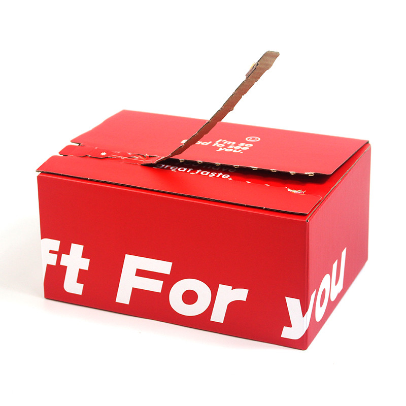 Premium Red Zip Open custom mailer boxes for Luxury Retail Fulfillment