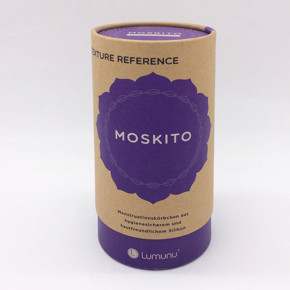 Custom Eco Friendly Round Box with Purple Pattern Print