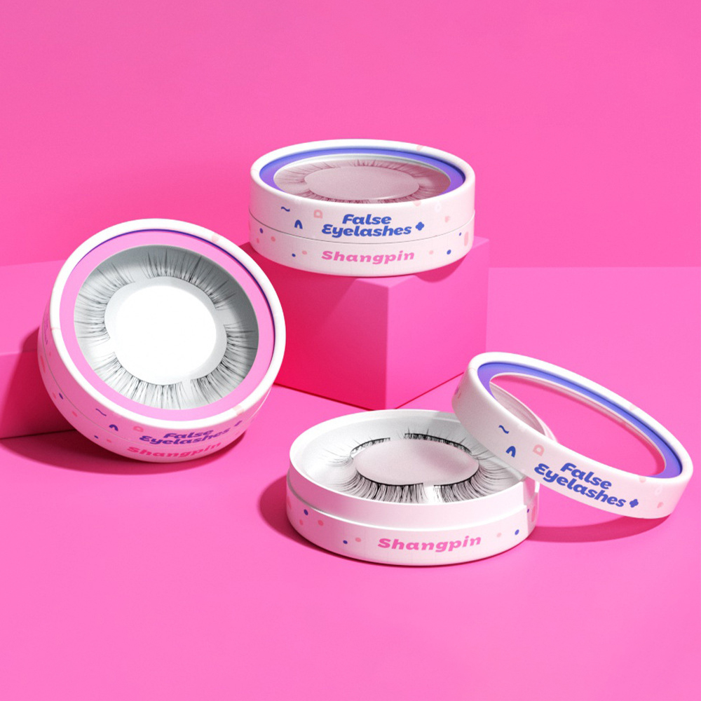 Custom Tube Packaging with Clear PET Window for Luxury Eyelashes