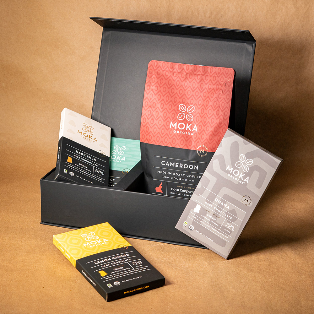 Luxury Rigid Greyboard Coffee Gift Box with Magnetic Closure