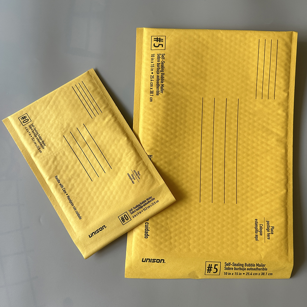 Ecofriendly Mailers in Golden Kraft Paper for Reliable Protective Shipping