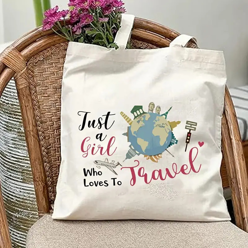 Trendy Custom Cotton Bags with Vibrant Graphic Prints for Daily Travel
