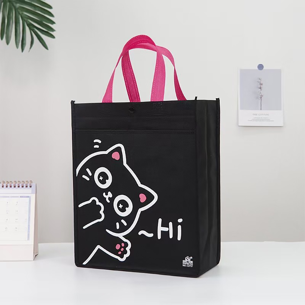 Eco Friendly Non Woven Fabric Bags with Charming Custom Prints for Retail
