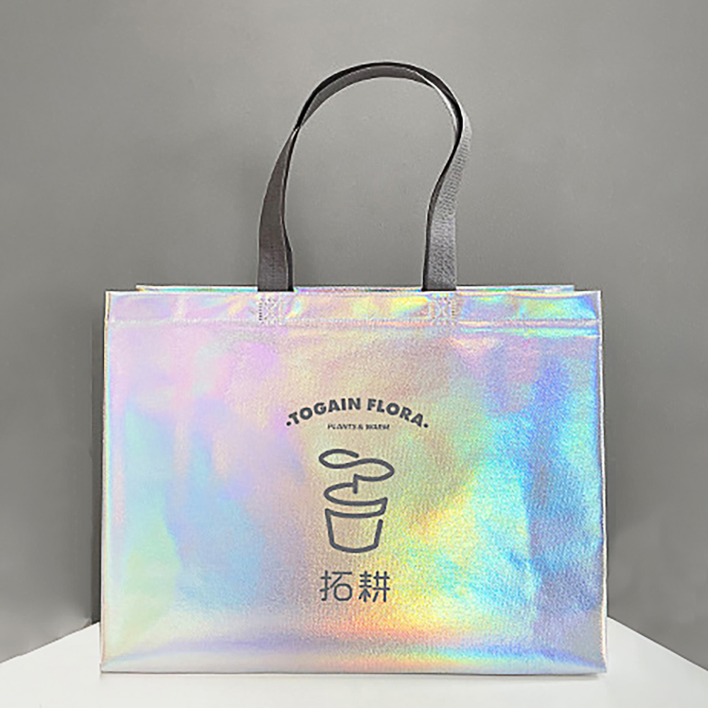 Sturdy Woven PP Bag Style Holographic Totes for Modern Retail Brands