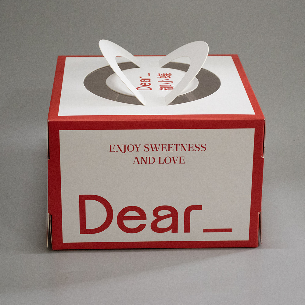 Custom Printed Paper Box of Cake for Premium Bakery and Pastry Shop Delivery