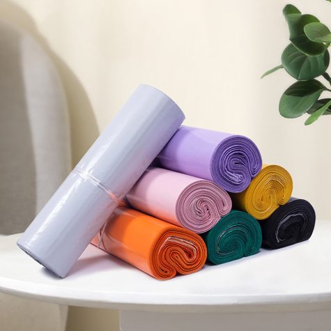 rolled-pastel-color-poly-shipping-bags