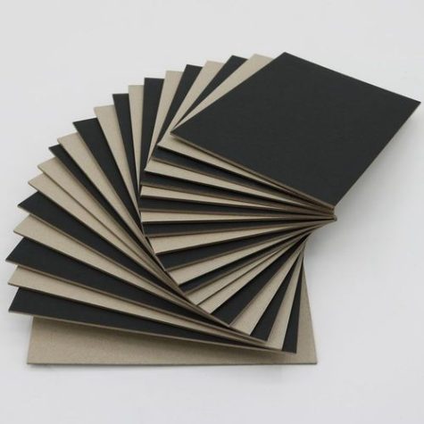 single side black cardboard